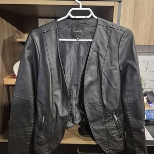 Dynamite Sleek Black Leather Jacket